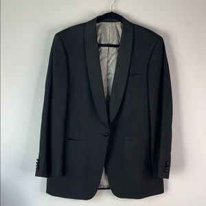 Baumler black men’s dress suit jacket pant set 40r